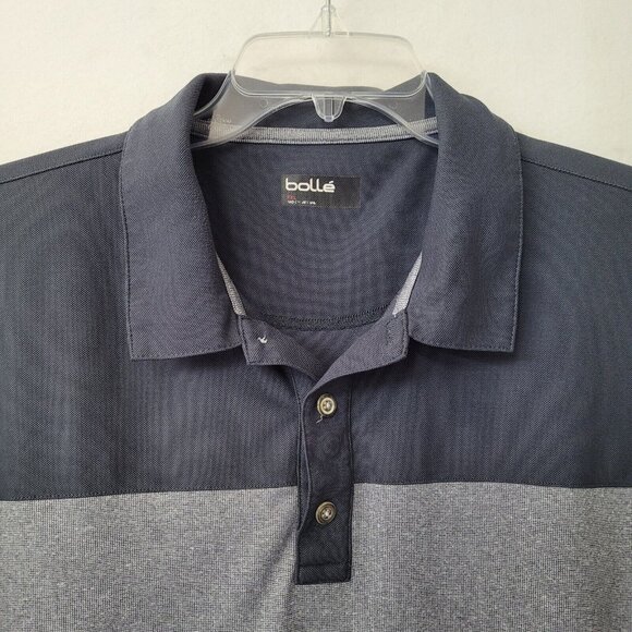 Bolle Golf Polo Mens 2XL/XXL Grey Colorblock Tennis Active Performance - Picture 3 of 11